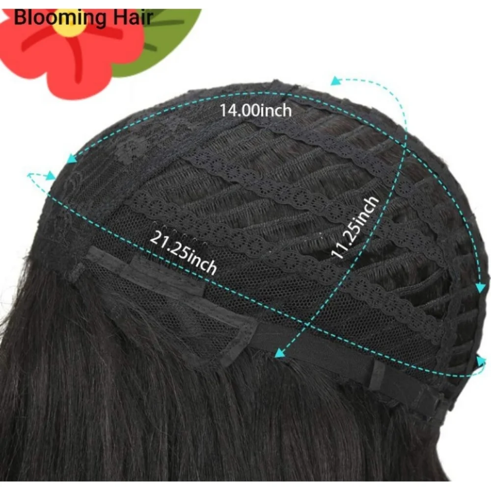 Blooming Hair 100% Human Hair Bang Wig